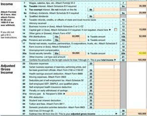 income tax form