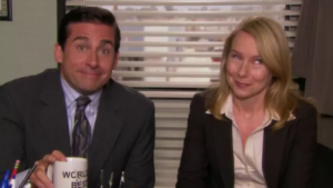 Michael Scott and Holly Roth in The Office